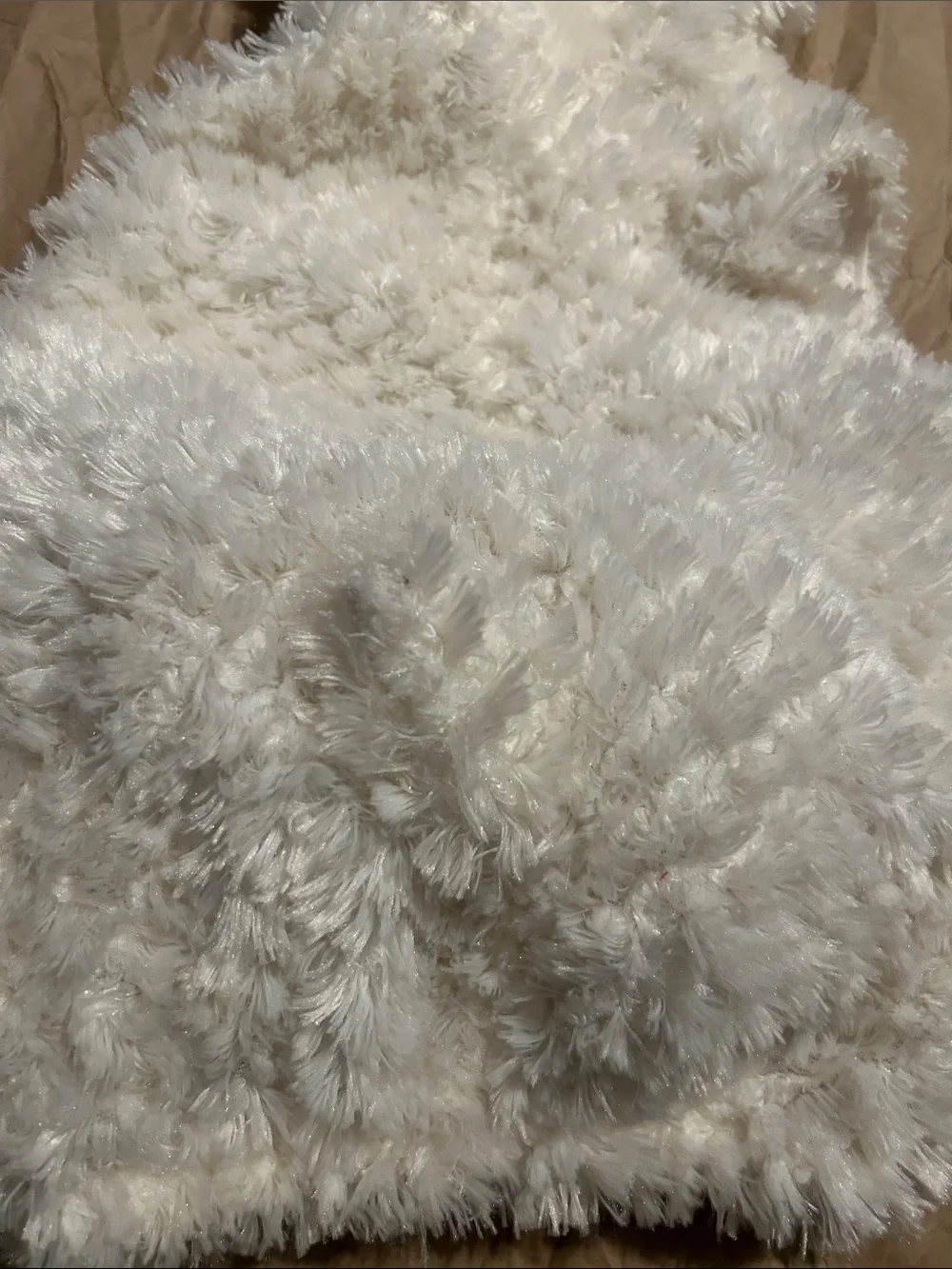 Plush White Lamb Cat Costume Hooded Pet Outfit 12/18 mnths